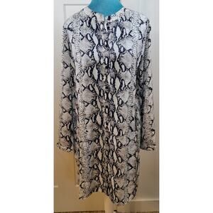 Snake Skin Tunic Womens Medium Boho Chic Whimsigoth Animal Print Rockstar Tunic
